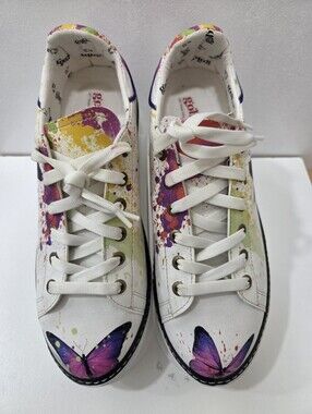 ​Goby Butterfly Paint Splatter Sneakers Art Aesthetic Size 40